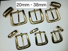 SOLID BRASS CHUNKY BELT BUCKLE