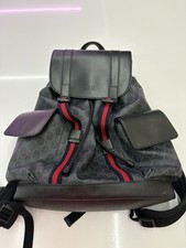 Genuine Gucci Supreme Sherry Line, Leather Backpack Black, Excellent Condition