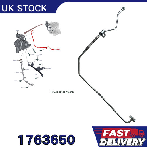 Turbo oil feed pipe - feed,