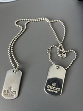 Authentic GUCCI dog Tags Unisex
