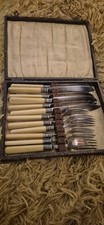 Vintage Silver Plated Bone
