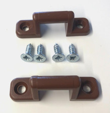 Pair of Battery Box Strap Brackets + Screws for Caravan Motorhome + Camper BSB2