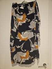 H&M Mulicolored Bird Print Dress size 14 / 16