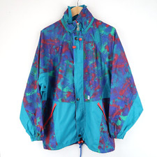 K-Way Vintage Windbreaker Jacket 90's Nylon Cagoule SZ M-L (T5867)