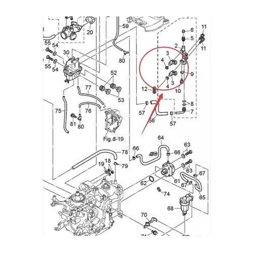 Fuel injector for 2017 - 1x,
