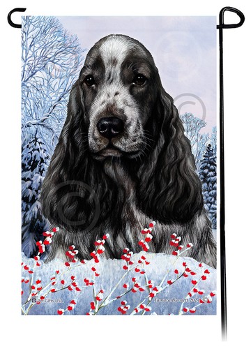 English cocker spaniel winter - cocker,