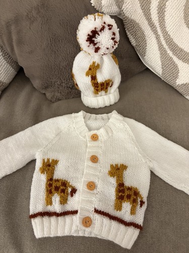 Hand knitted set months - knitted,