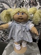 Jesmar Vintage Cabbage Patch Kids Doll Girl with Freckles & Blonde Hair