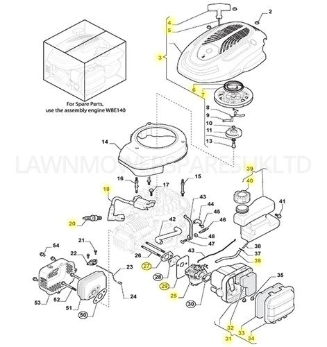 Engine parts for mountfield - engine,