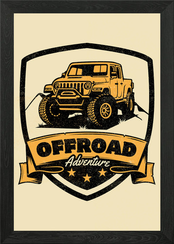 Offroad adventure 4x4 framed - offroad,