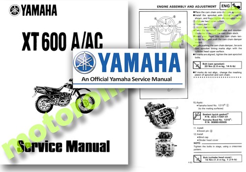 Yamaha xt600e service manual - yamaha,