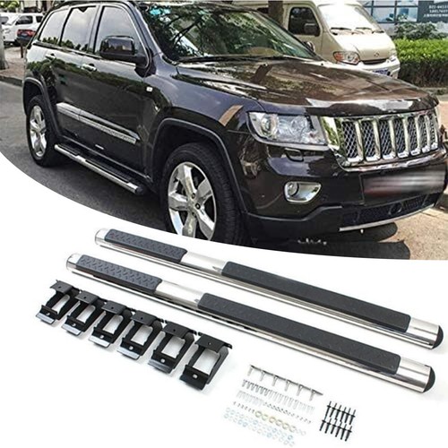 2pcs silver running boards - silver,