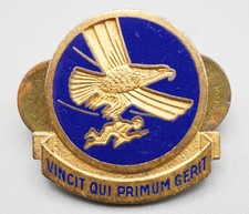 WWII Sterling AAF Troop Carrier Command Vincit Qui Primum Gerit DI Unit Pin