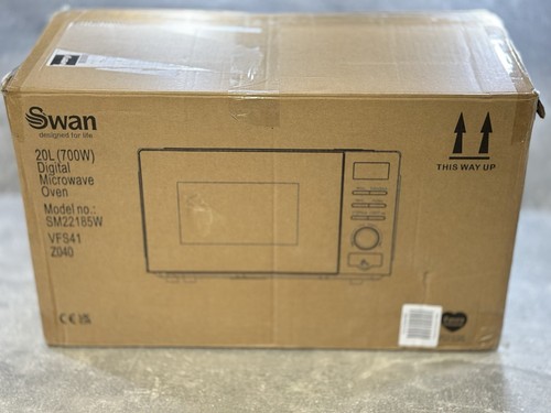 Swan 20l 700w microwave white - swan,