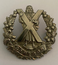 The Queen's Own Cameron Highlanders Original Cap Badge