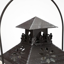 White Vintage Wooden Lantern