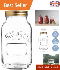 High-Quality 1L Glass Storage Jar - Ideal for Preserving Fruits & Vegetables