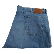 Levi Lot 501 Straight Jeans Stretch Blue Waist 50 Leg 32 W50 L32 Button FlyQ6099