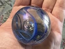 Large Blue Spaghetti, Glass