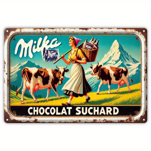 Vintage milka chocolate - chocolate, tin
