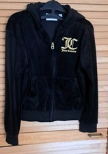 Girls Black Velour Tracksuit