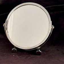 TUKA Standing Cosmetic Mirror 5 Inch Double Sided Table Make up Mirror Swivel