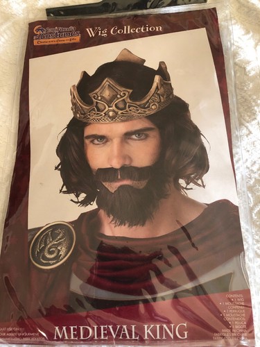 Medieval king wig - wig, with