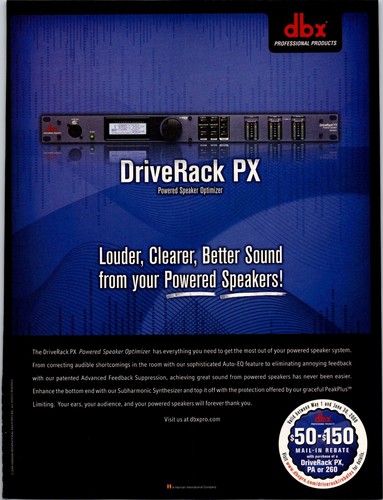 Dbx drive rack powered - drive, px
