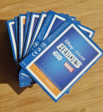 Sainsbury's Heroes Disney Pixar Star Wars Marvel cards new unopened - 37 packs