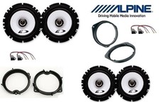 Alpine SXE-1725S 17cm 4 Car Speakers Kit 220W for Fiat Grande Punto Abarth