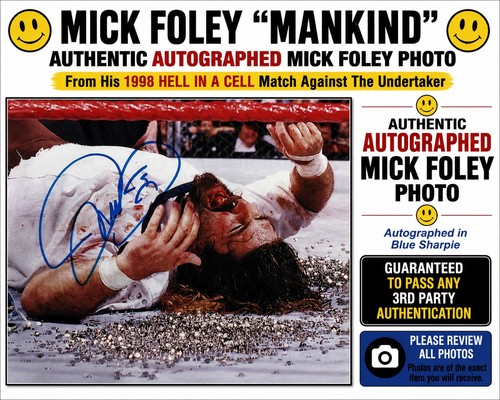 Mankind autographed 8x10 photo - autographed,