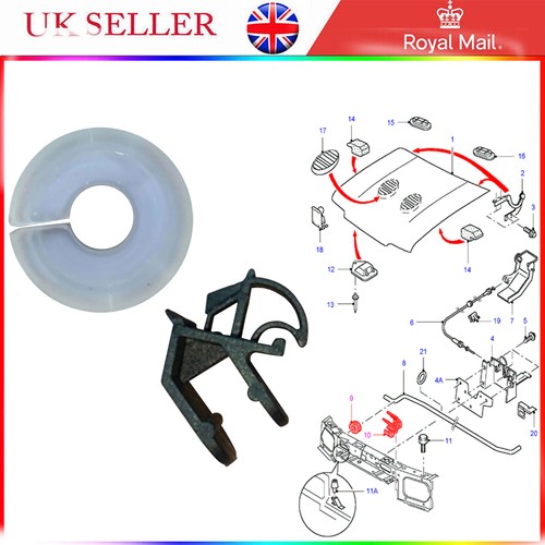 Bonnet stay grommet - stay, &