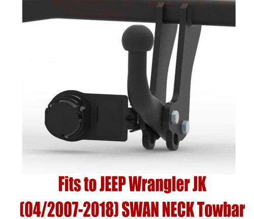 Swan neck tow bar for - swan,