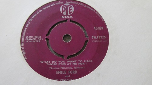 Emile ford what you want - emile, to