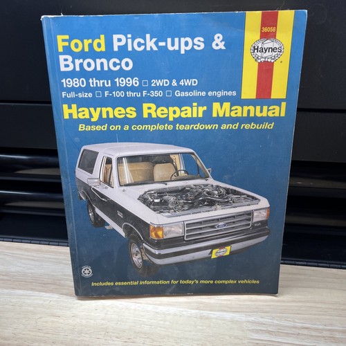 Haynes 1980 ford pick ups - 1980-96, &
