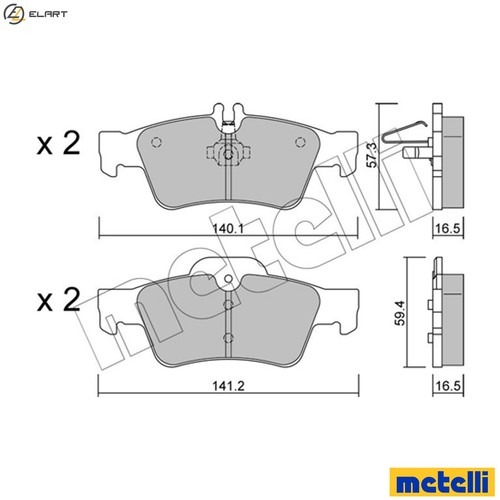 Brake pad set - brake, disc
