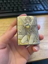 Lady 3D Relief Enamel Engraved