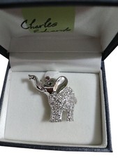Elephant Silver Tone