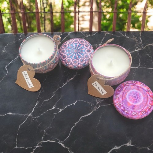 Vintage tins scented candles - vintage,