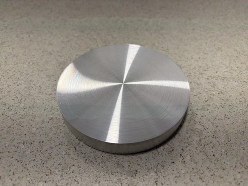 Machined aluminium round - 1,