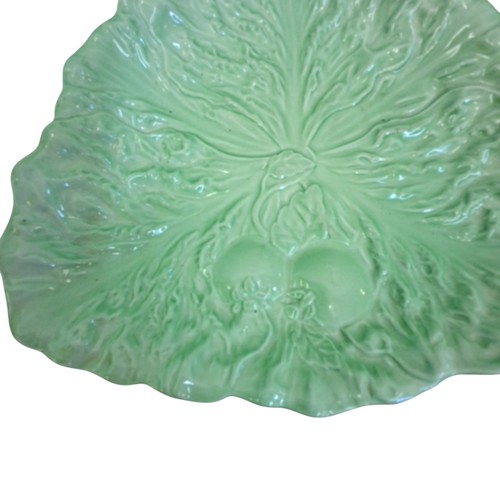 Carlton ware green leaf shaped - carlton,