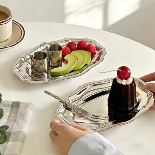 Stainless steel nordic dessert - stainless,
