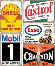 Vintage Metal Tin Signs Retro