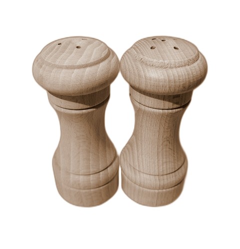 Set wooden salt and - 2,