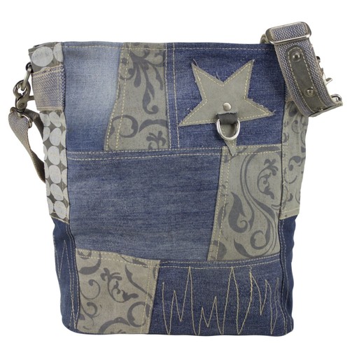 Sunsa sustainable denim bag - denim,
