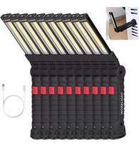 10PC LED COB Work Light Mechanic Flashlight Lamp USB Rechargeable Torch Magnetic