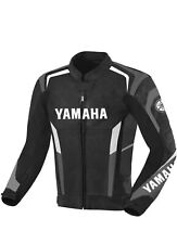 Yamaha Motorbike Cowhide Leather Jacket Motorcycle Biker Racing Leather Jacket