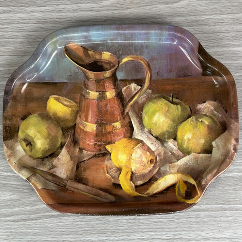 Vtg metal tray elite - tray, trays