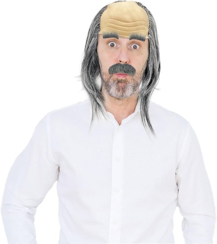 Uilyniu pcs grey grandpa wig - pcs,