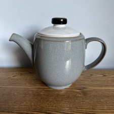 Denby Jet Grey 2 Pint Teapot